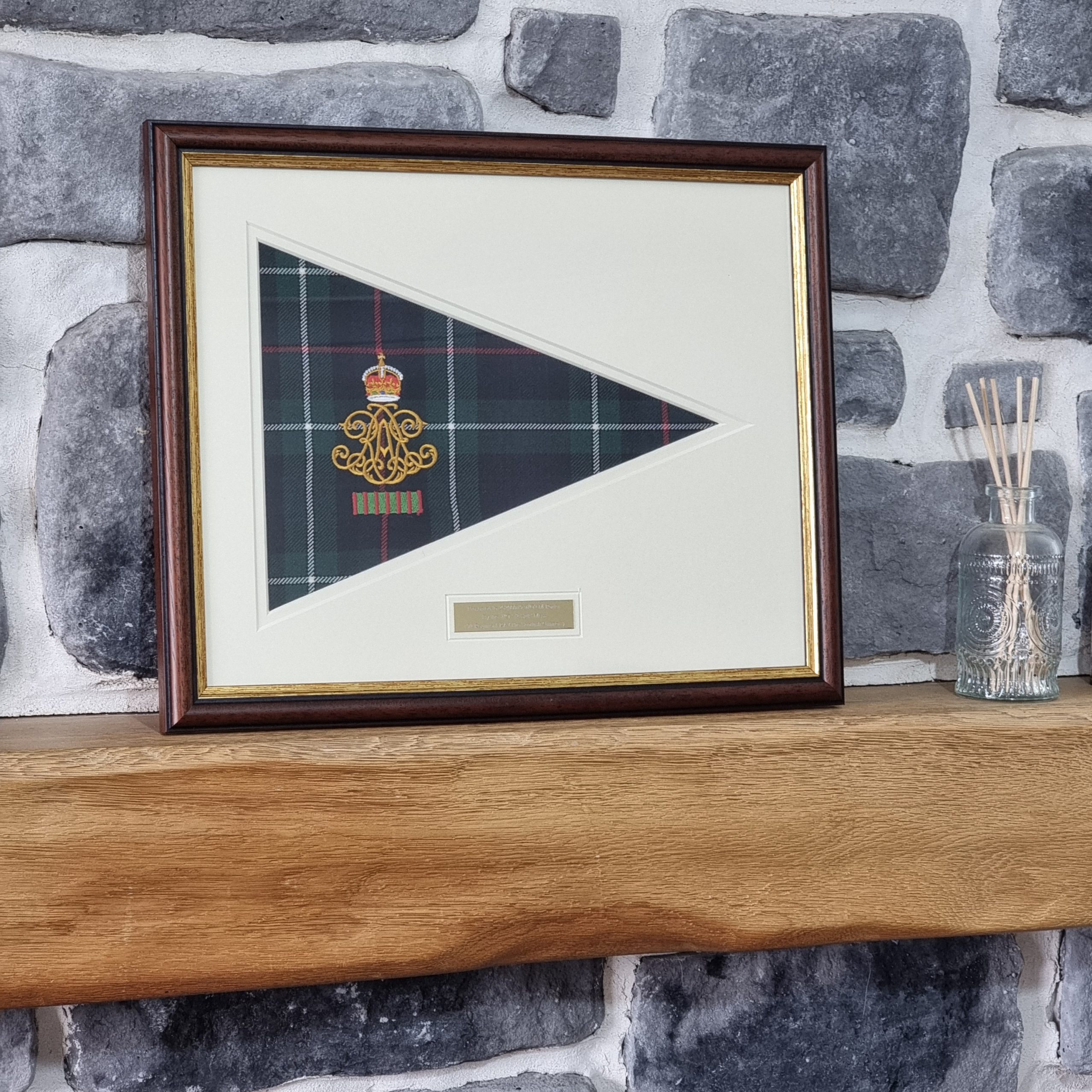 19 Regt Framed Penant