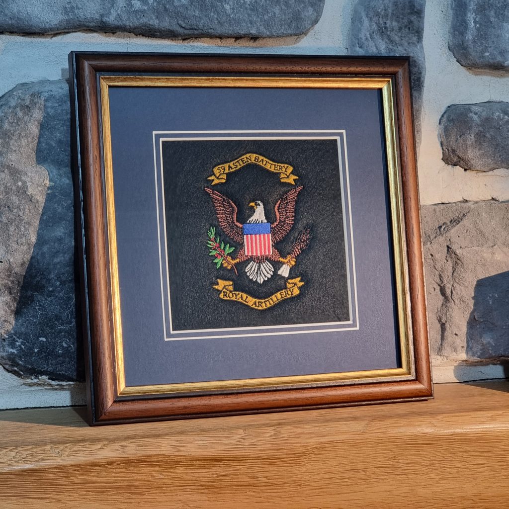 59 Battery Framed Badge