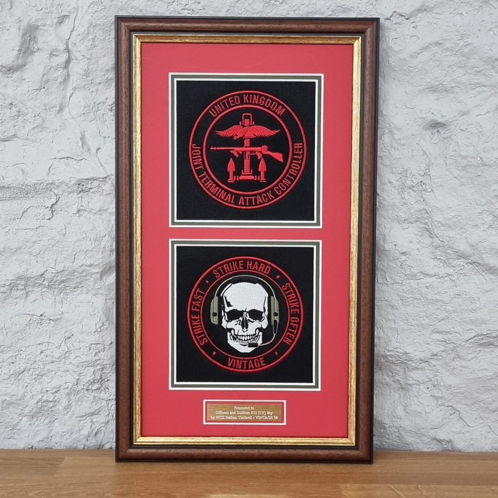 Double Military Badge Frame