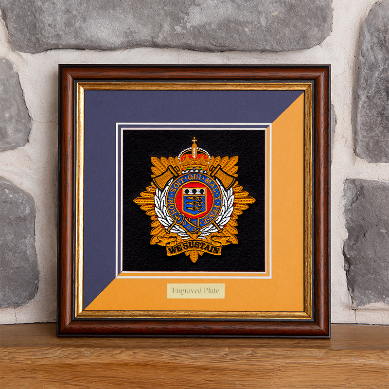 Framed Embroidered Badge RLC with TRF Split Mount