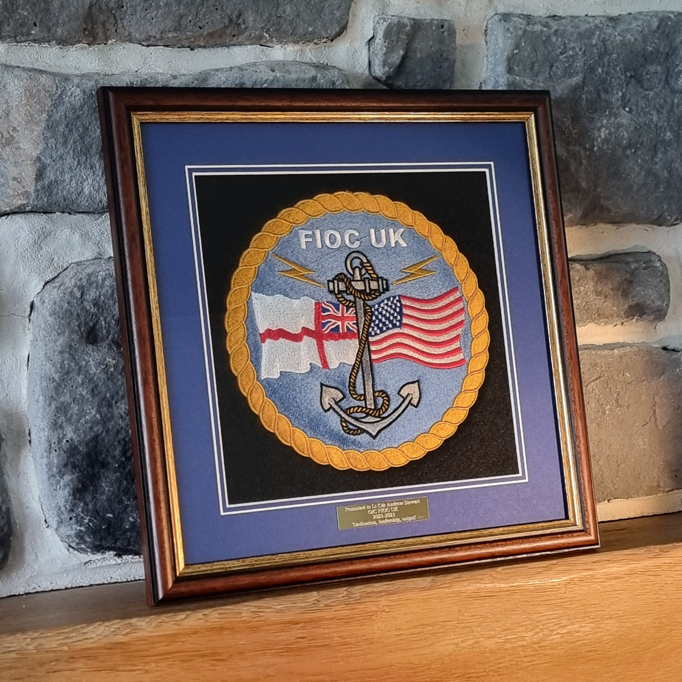 Large Military Badge Presentation