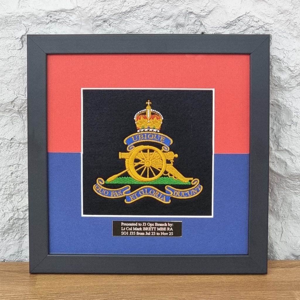 Royal Artillery Badge with a TRF Mount