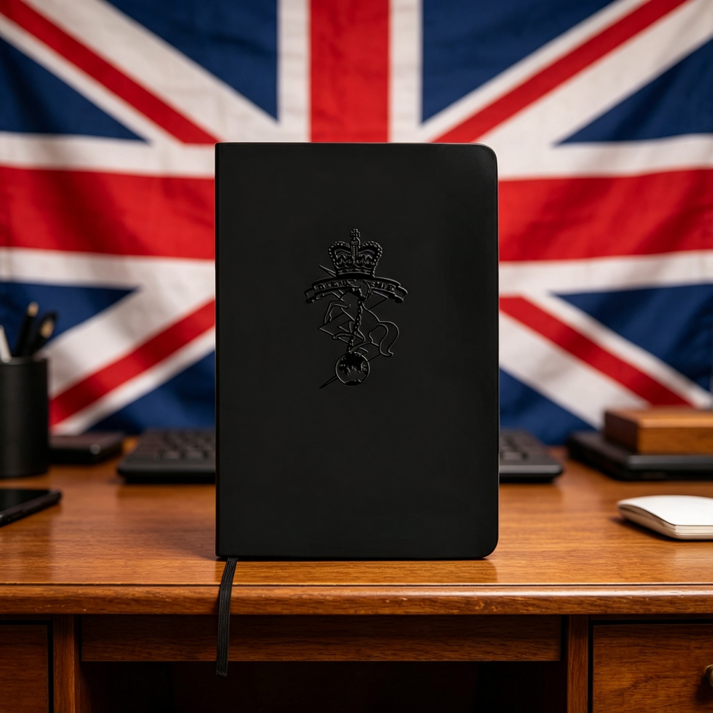 Reme Embossed Notebook On Desk